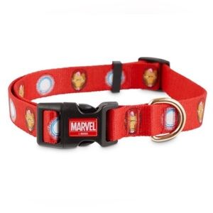 NWT Marvel Pet Fan Collection Reflective Iron Man Arc Reactor Dog Collar Large